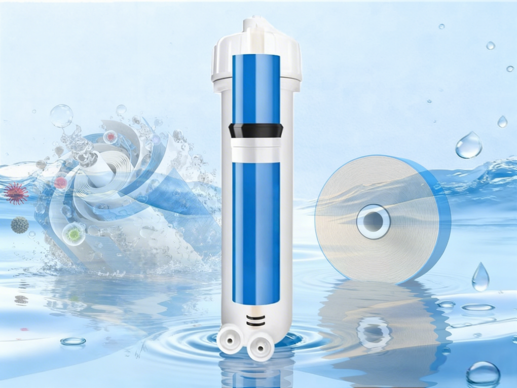  RO Reverse Osmosis Membrane and RO Housing for Residential and Commercial Water Purification